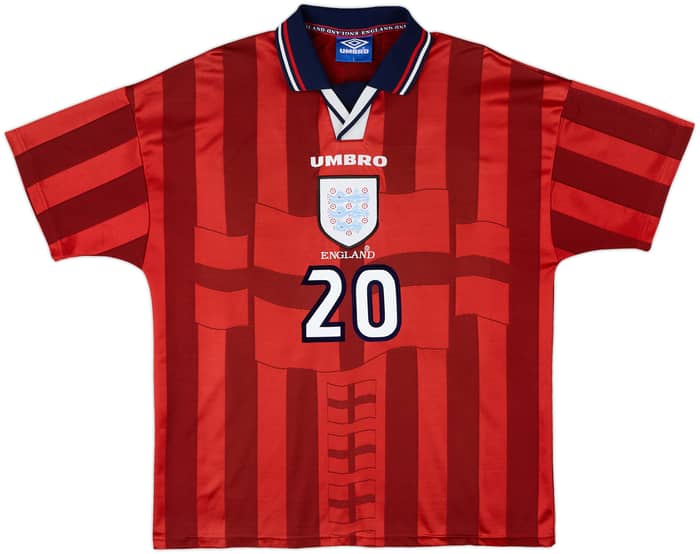 1997-99 England Away Shirt Owen #20 - 9/10 - (L)