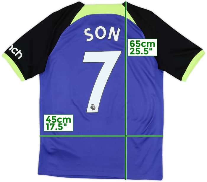 2022-23 Tottenham Away Shirt Son #7 - 9/10 - (XL.Boys)