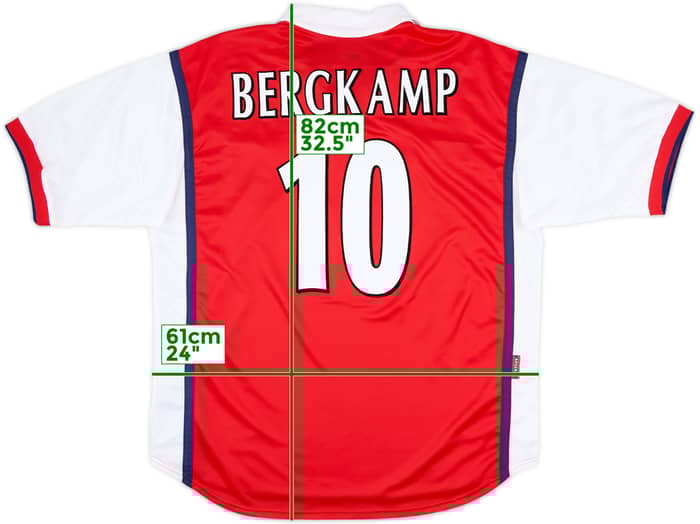 1998-99 Arsenal Home Shirt Bergkamp #10 - 10/10 - (XL)