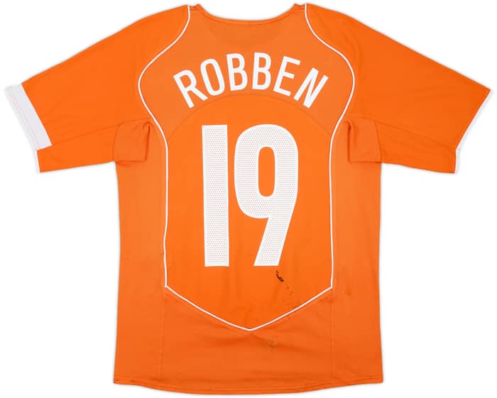 2004-06 Netherlands Home Shirt Robben #19 - 5/10 - (S)