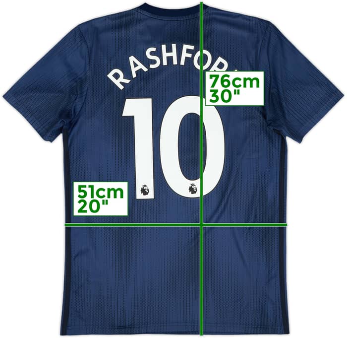 2018-19 Manchester United Third Shirt Rashford #10 - 9/10 - (M)