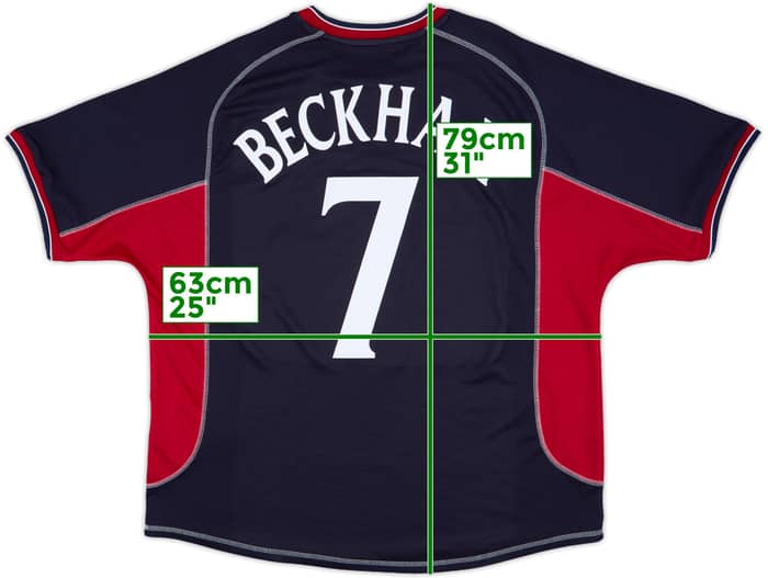 2000-01 Manchester United Third Shirt Beckham #7 - 7/10 - (XXL)
