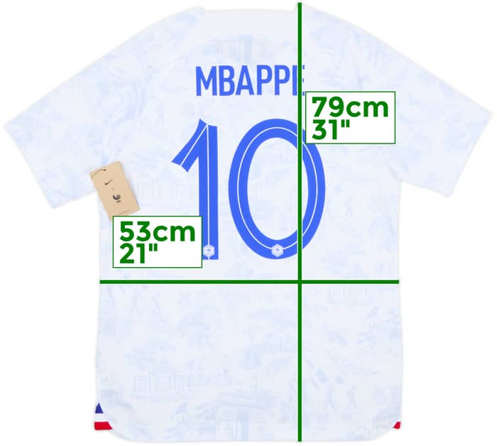 2020-21 France Away Shirt Mbappe #10 (L)