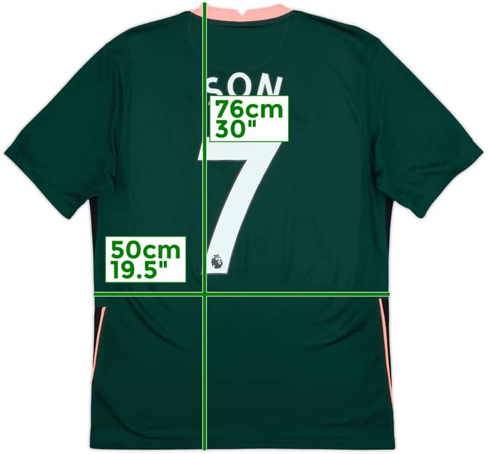 2020-21 Tottenham Away Shirt Son #7 - 9/10 - (M)
