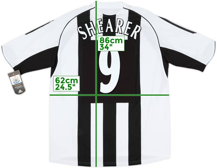 2005-07 Newcastle Home Shirt Shearer #9 (XL)