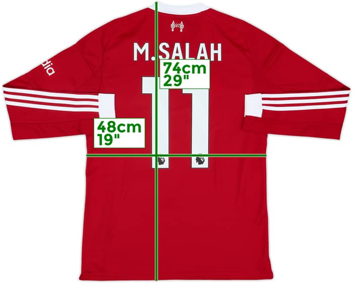 2025-26 Liverpool Home L/S Shirt M.Salah #11 (M)
