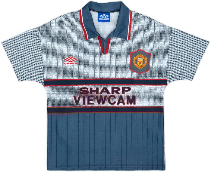 1995-96 Manchester United Away Shirt Cantona #7 - 8/10 - (Y)