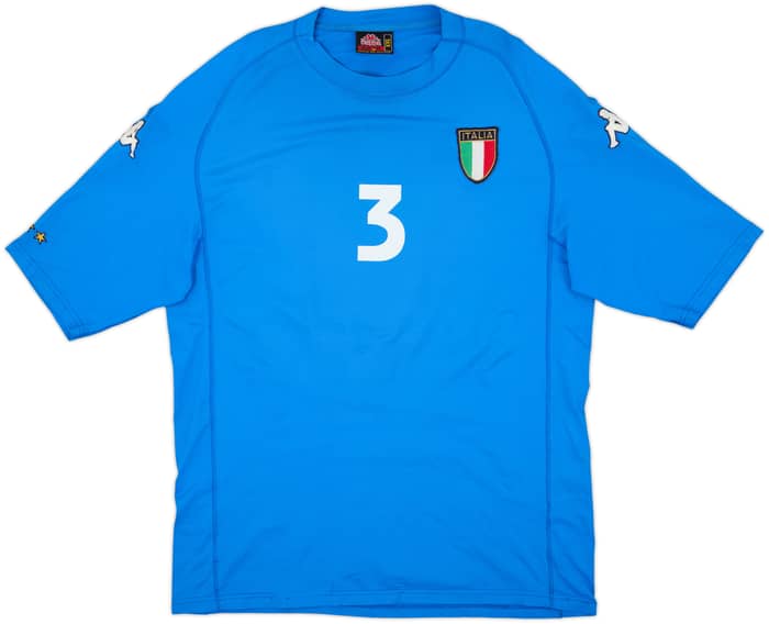 2000-01 Italy Home Shirt Maldini #3 - 7/10 - (XXL)
