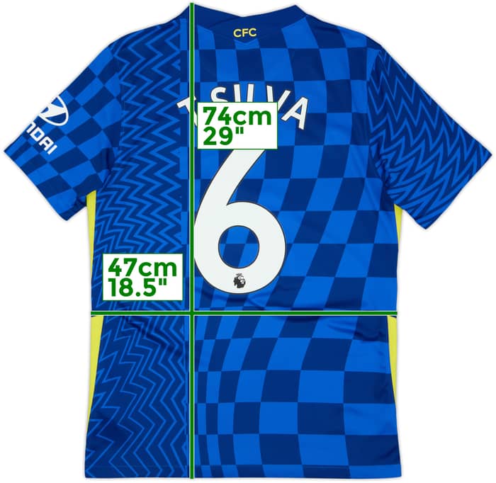 2021-22 Chelsea Home Shirt T.Silva #6 - 10/10 - (S)