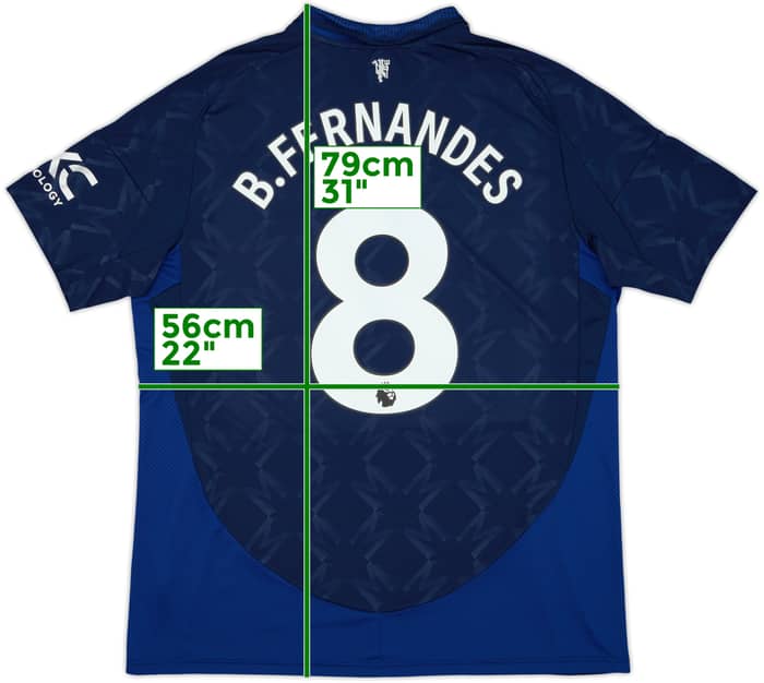 2024-25 Manchester United Away Shirt B.Fernandes #8 - 10/10 - (XL)