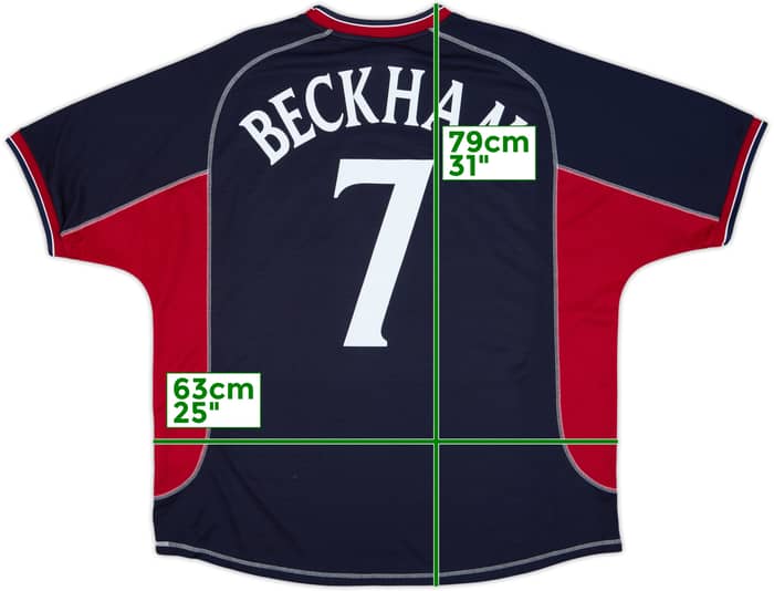 2000-01 Manchester United Third Shirt Beckham #7 - 10/10 - (XXL)