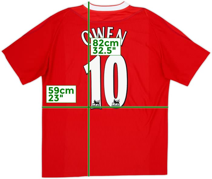 2002-04 Liverpool Worthintgton Cup Winners Home Shirt Owen #10 - 10/10 - (L)