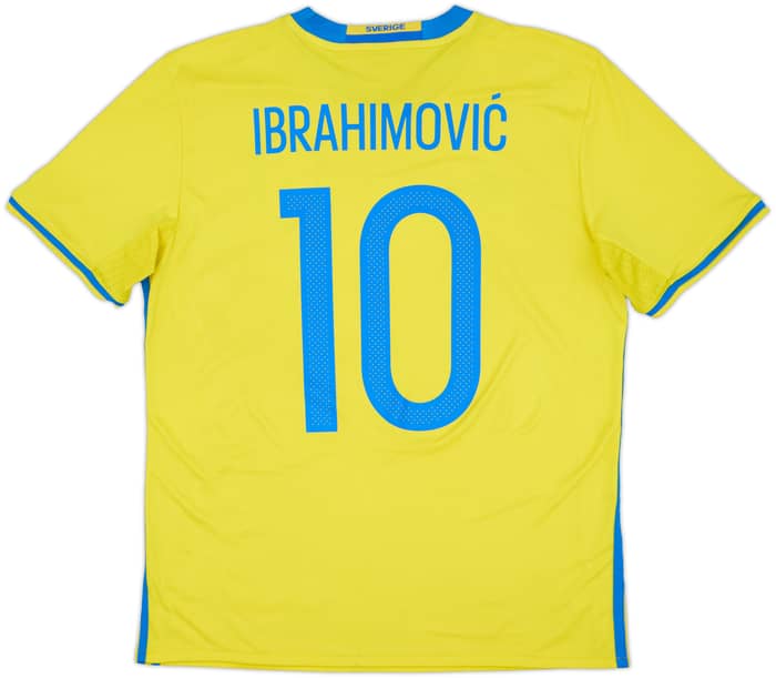 2016-17 Sweden Home Shirt Ibrahimovic #10 - 8/10 - (M)