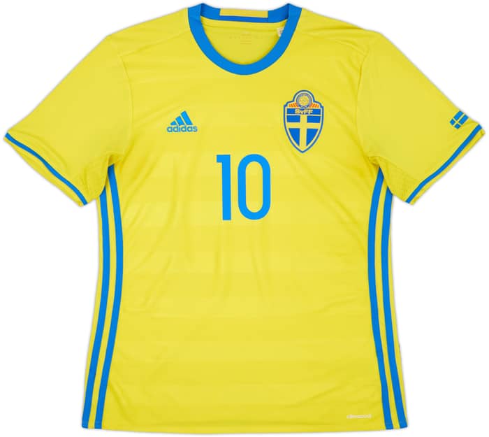 2016-17 Sweden Home Shirt Ibrahimovic #10 - 8/10 - (M)