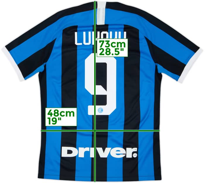 2019-20 Inter Milan Home Shirt Lukaku #9 - 8/10 - (M)