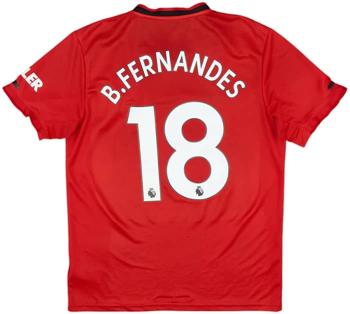 2019-20 Manchester United Home Shirt B.Fernandes #18 - 4/10 - (M)