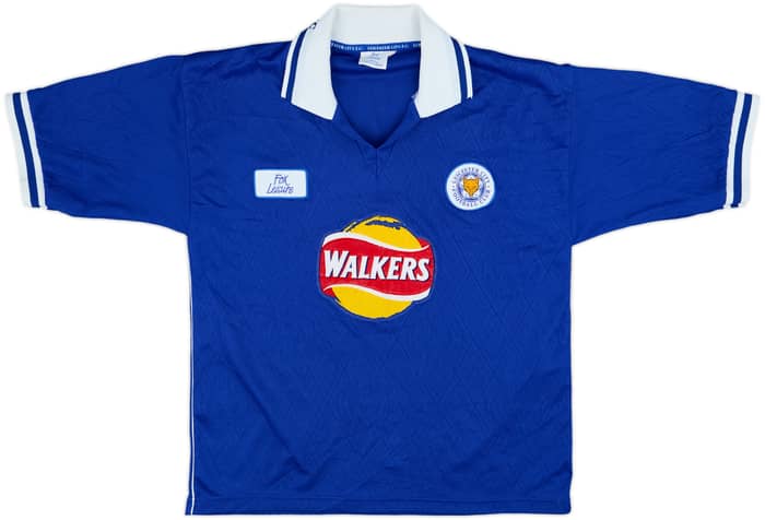 1998-00 Leicester Home Shirt Savage #14 - 8/10 - (M)