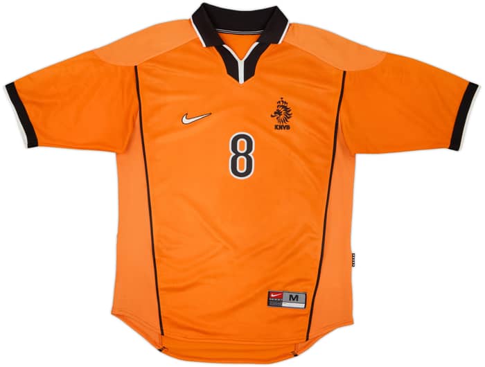 1998-00 Netherlands Home Shirt Bergkamp #8 - 8/10 - (M)