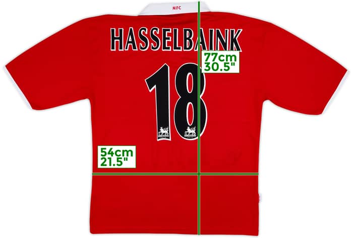 2004 Middlesbrough Home Shirt Hasselbaink #18 - 8/10 - (XL)