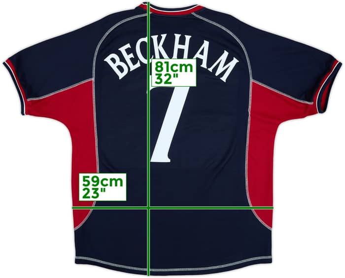 2000-01 Manchester United Third Shirt Beckham #7 - 9/10 - (XL)