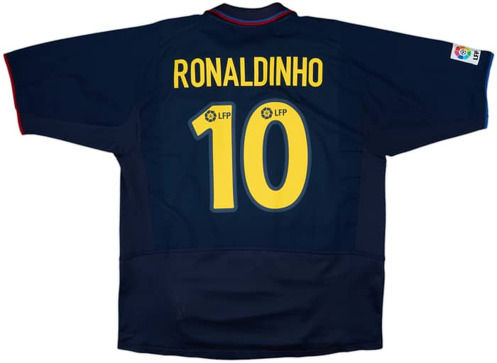 2003-04 Barcelona Third Shirt Ronaldinho #10 - 7/10 - (L)