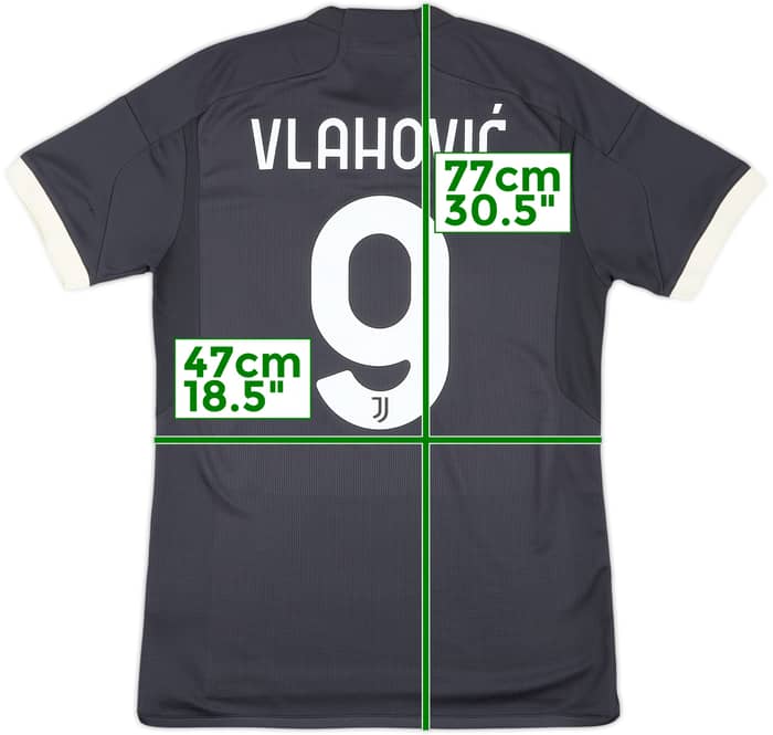 2023-24 Juventus Third Shirt Vlahovic #9 - 8/10 - (M)