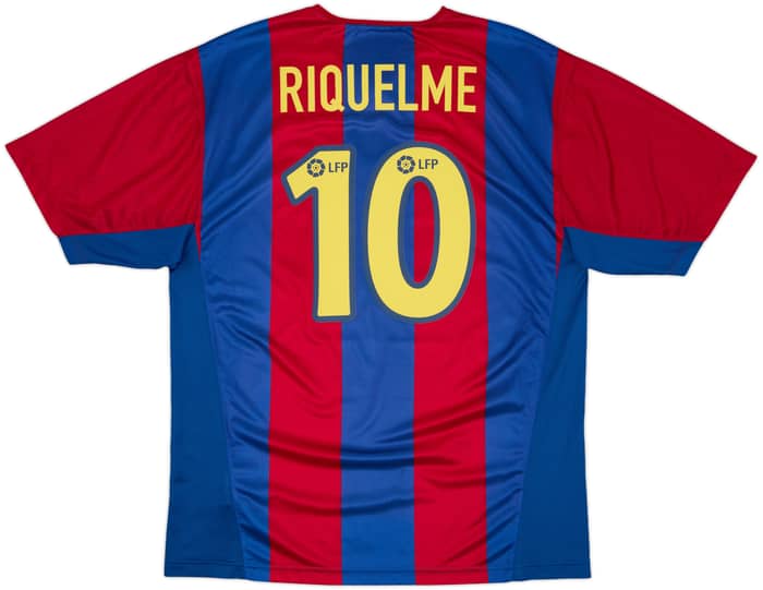 2002-03 Barcelona Basic Home Shirt Riquelme #10 - 9/10 - (L)