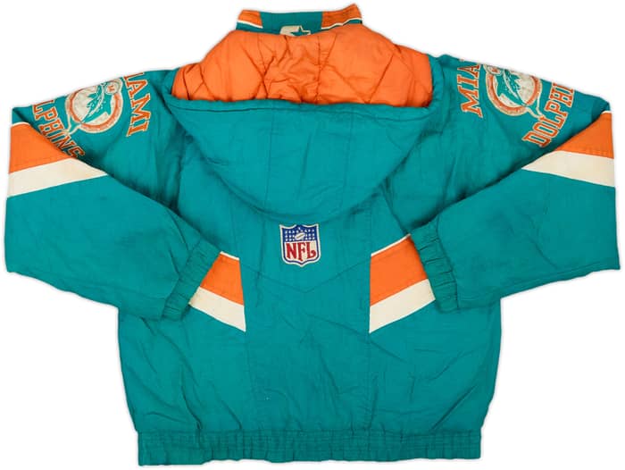 1990s Miami Dolphins Starter Rain Coat - 6/10 - (11-12 Years)