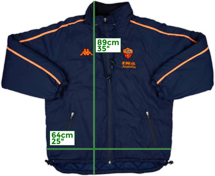 2000-02 Roma Kappa Hooded Padded Bench Coat - 8/10 - (L)