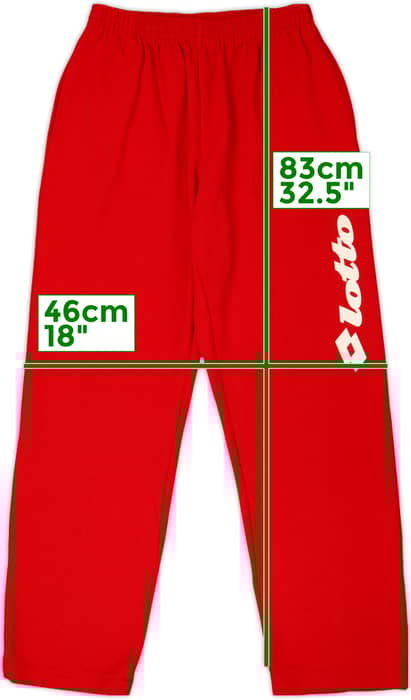 1997-98 AC Milan Lotto Track Pants/Bottoms - 8/10 - (L)