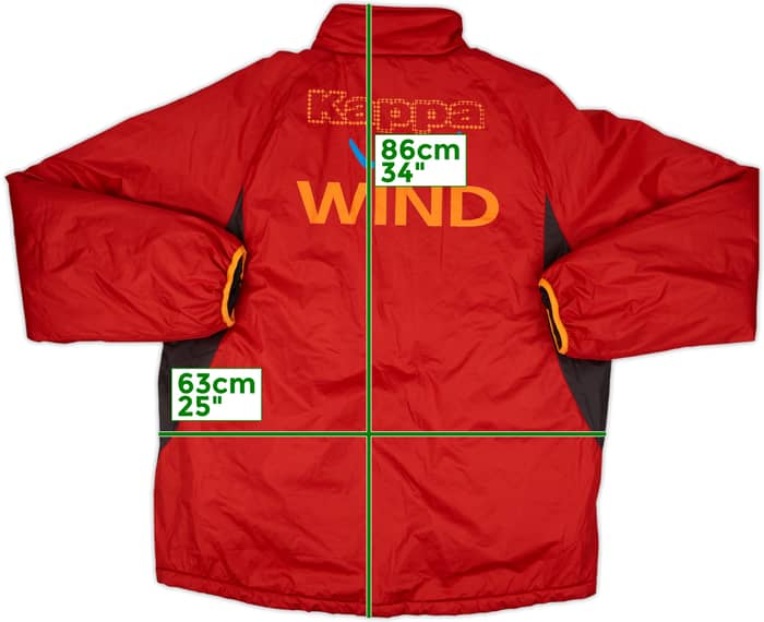 2008-09 Roma Kappa Padded Bench Coat - 9/10 - (L)