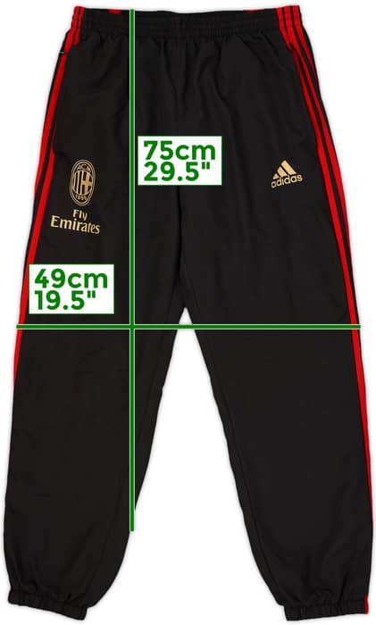 2011-12 AC Milan adidas Track Pants/Bottoms - 9/10 - (L)