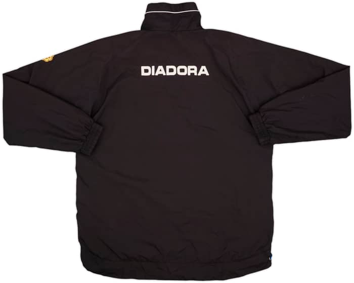 2001-03 Sheffield Wednesday Diadora 1/4 Zip Track Jacket - 8/10 - (S)
