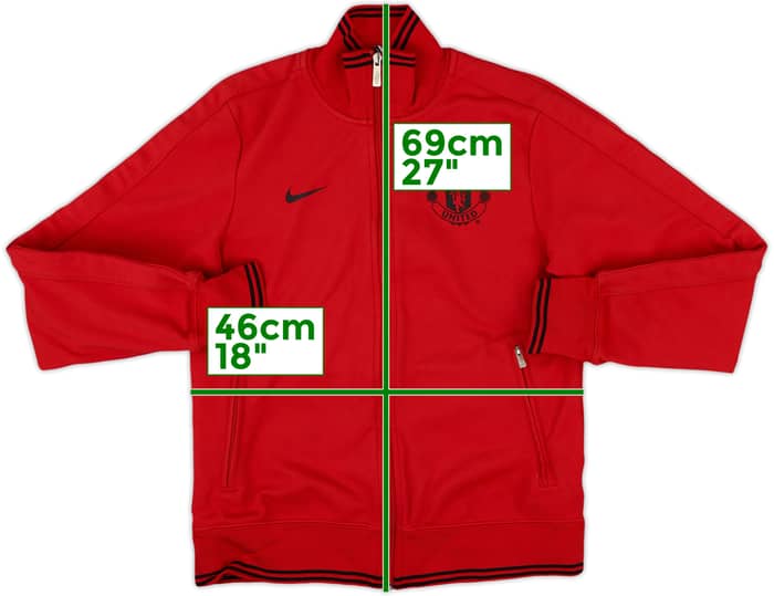 2012-13 Manchester United Nike Track Jacket - 8/10 - (S)