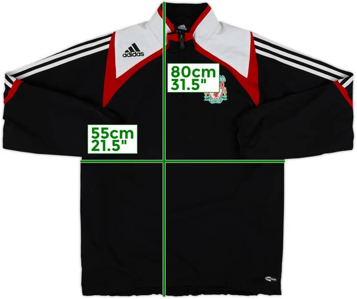 2007-08 Liverpool adidas 1/4 Zip Drill Top - 8/10 - (S/M)
