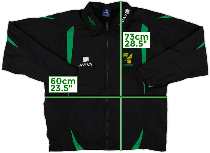 2008-09 Norwich Xara Track Jacket - 8/10 - (M)