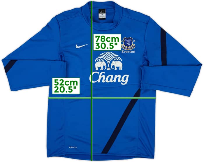2012-13 Everton Nike Sweat Top - 8/10 - (M)