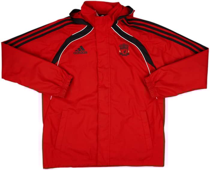 2010-11 Liverpool adidas Hooded Track Jacket - 9/10 - (XL.Boys)