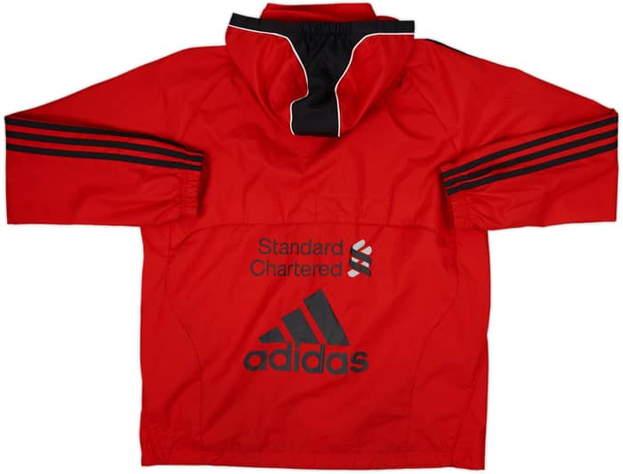 2010-11 Liverpool adidas Hooded Track Jacket - 9/10 - (XL.Boys)