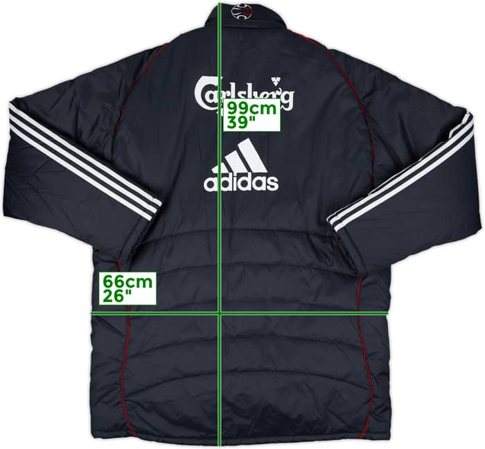 2009-10 Liverpool adidas Padded Bench Coat - 7/10 - (L/XL)