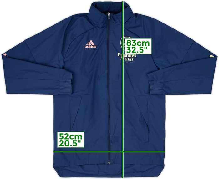2020-21 Arsenal adidas Hooded Rain Jacket - 8/10 - (S)