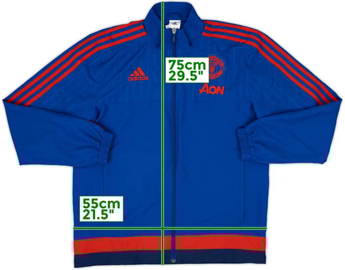 2015-16 Manchester United adidas Track Jacket - 8/10 - (M)