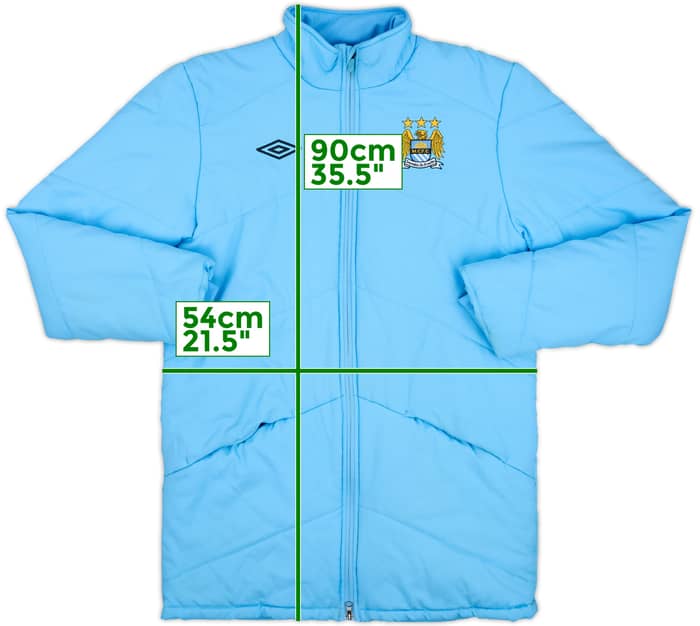2009-10 Manchester City Umbro Padded Bench Coat - 7/10 - (M)