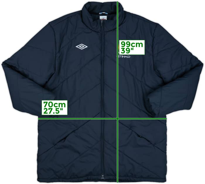 2009-10 Manchester City Umbro Padded Bench Coat - 8/10 - (3XL)