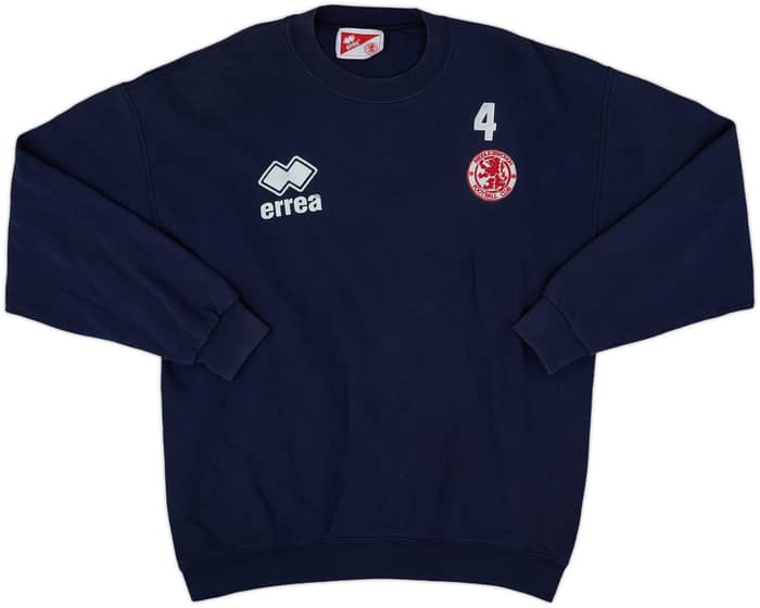 1996-97 Middlesbrough Errea Player Issue Sweat Top #4 - 6/10 - (XXL)