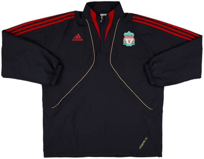 2009-10 Liverpool adidas 1/4 Zip Track Jacket - 6/10 - (XL)