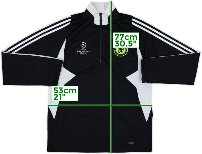 2007-08 Chelsea adidas CL 1/4 Zip Drill Top - 8/10 - (L)