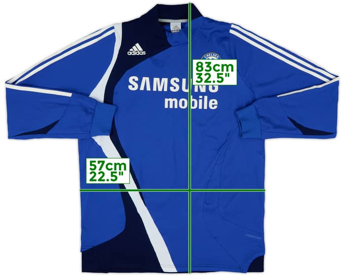 2007-08 Chelsea adidas Drill Top - 8/10 - (XL)