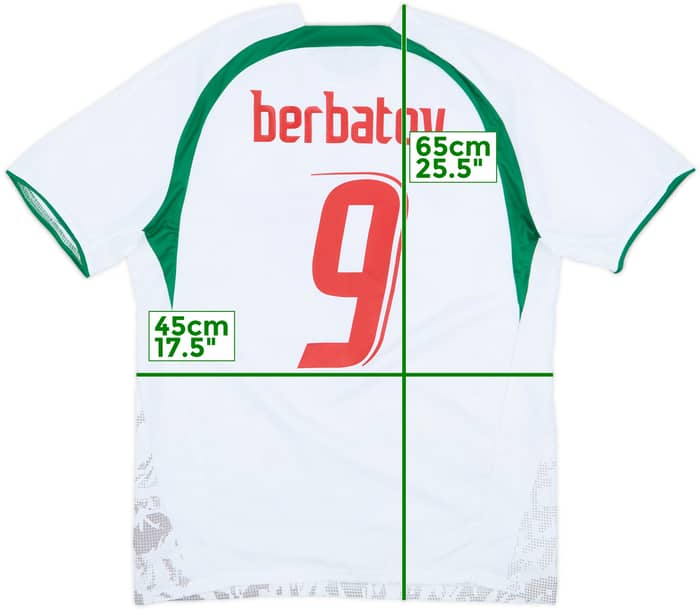 2006-08 Bulgaria Home Shirt Berbatov #9 - 6/10 - (M)