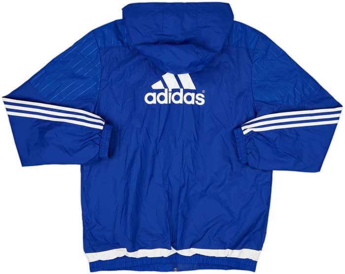 2015-16 Chelsea adidas Hooded Rain Coat - 8/10 - (L)